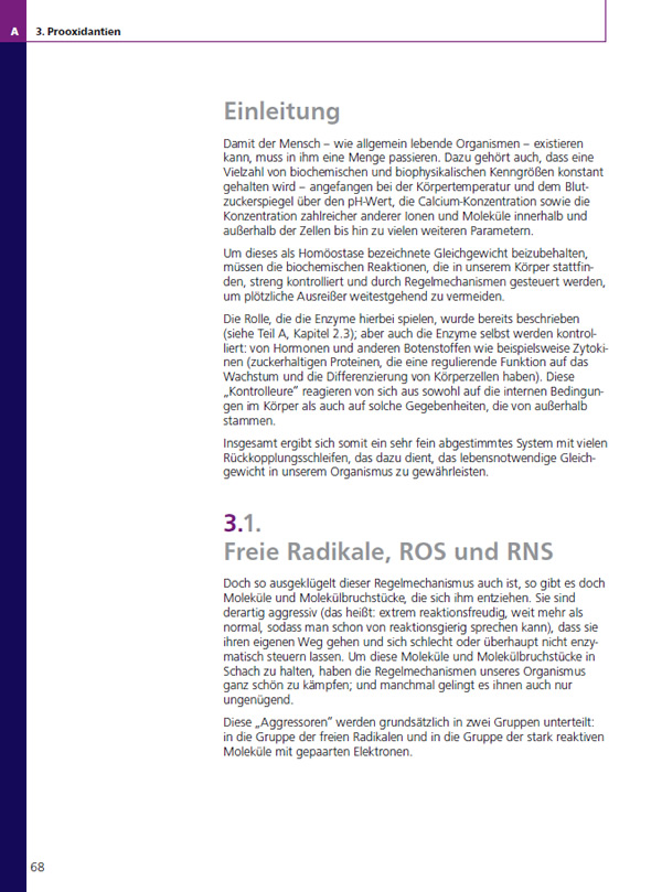 Leseprobe: Teil A | Kapitel 3 | Prooxidantien